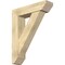 Ekena Millwork Traditional Slat Rough Sawn Bracket w/ Offset Brace, Douglas Fir, 8"W x 32"D x 40"H BKT0806X32X40TRA06RDF - alternate 1